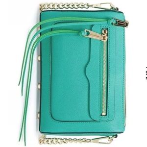 Rebecca Minkoff Saffiano Turquoise Crossbody